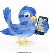 Image result for Blue Bird On a Phone