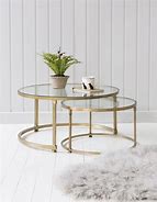 Image result for Small Nesting Glass Coffee Table