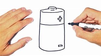 Image result for How to Draw a Battery Physics
