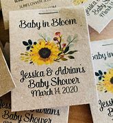 Image result for Sunflower Baby Shower Favors