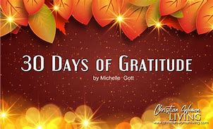 Image result for 30 Days of Thankfulness