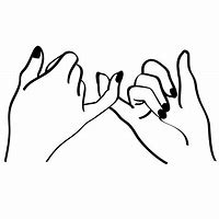 Image result for Pinky Promise Tattoo Outline