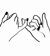 Image result for Black and White Pinky Promise