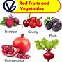 Image result for Red Fruits and Vegetables List