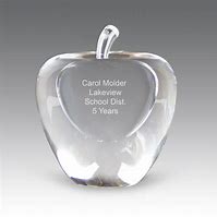 Image result for Personalized Crystal Apple for Teacher