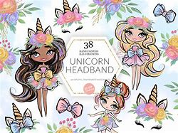 Image result for Baby with Unicorn Headband Clip Art