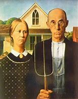 Image result for Subjects and Painter of American Gothic Painting