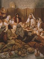 Image result for Picture of Last Supper with Head Resting On Jesus Shoulder