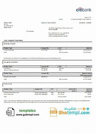 Image result for Credit Card Statement Template