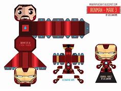 Image result for Iron Man Paper Figure