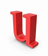 Image result for Red Alphabet Letter U