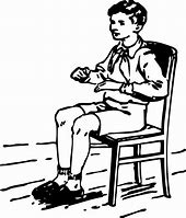 Image result for Black and White Clip Art Kids Sitting