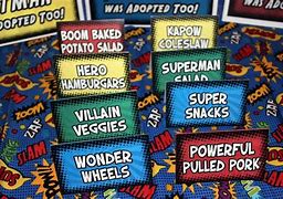 Image result for Cartoon Food Superhero