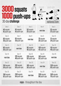 Image result for 30-Day Squat and Push Up Challenge