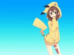Image result for Anime Girl Pikachu Hoodie Laptop Wallpaper