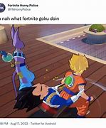 Image result for Goku in Fortnite Meme