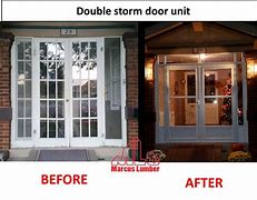 Image result for Double Door Storm Door Kit