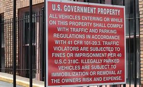 Image result for Property of the U.S. Government Sign