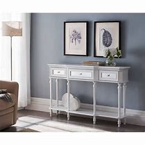 Image result for Console Table with Drawers and Shelf
