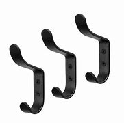 Image result for Black Wrought Iron Wall Hooks