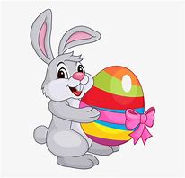 Image result for Cartoon Easter Bunny and Eggs No Background