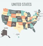 Image result for United States Map with State Names