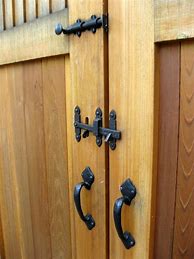 Image result for Wood Fence Gate Latch