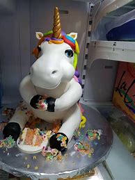 Image result for Funny Unicorn Birthday Cake
