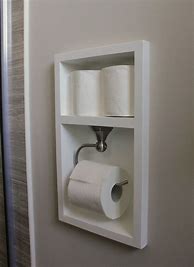 Image result for Built in Toilet Paper Holder