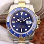 Image result for Replica Rolex Submariner Two Tone Blue