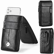 Image result for Leather iPhone XS Pouch with Clip