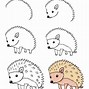 Image result for Picture of a Hedgehog Drawing for Kids
