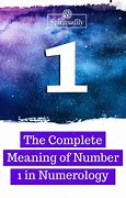 Image result for Numerology 1
