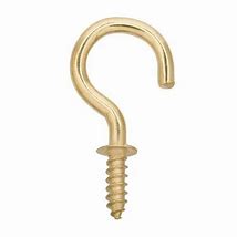 Image result for Brass Screw Hooks