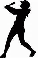 Image result for Softball Silhouette