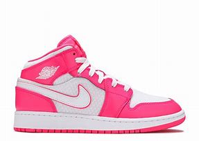Image result for Air Jordans 1 Pink and White