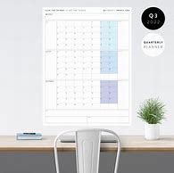 Image result for Quarterly Wall Calendar