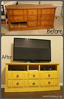 Image result for DYI Dresser into a TV Stand
