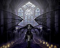 Image result for Gothic Angel Art Bnw