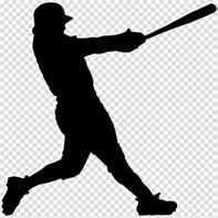 Image result for Baseball Bat and Ball Silhouette