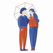 Image result for Couple Under Umbrella PNG
