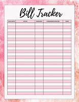 Image result for Editable and Printable Blank Tracker