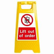 Image result for Lift Out of Order Sign