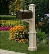 Image result for Plastic Outdoor Mailbox Storage