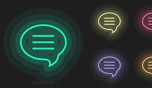 Image result for Neon Messages Icon
