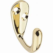 Image result for Shiny Brass Clothes Hook