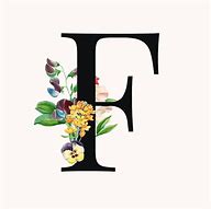Image result for Floral Letter F