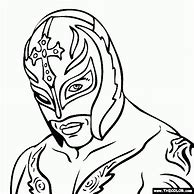 Image result for Wrestling Mask Coloring Pages