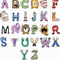 Image result for monster inc alphabets