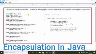 Image result for Encapsulation Program in Java